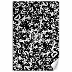 Black And White Abstract Texture Canvas 24  X 36  by dflcprints