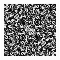 Black And White Abstract Texture Medium Glasses Cloth (2-side) by dflcprints