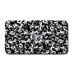 Black And White Abstract Texture Medium Bar Mats by dflcprints