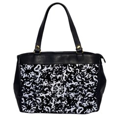 Black And White Abstract Texture Office Handbags by dflcprints