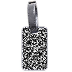 Black And White Abstract Texture Luggage Tags (two Sides) by dflcprints