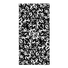 Black And White Abstract Texture Shower Curtain 36  X 72  (stall)  by dflcprints