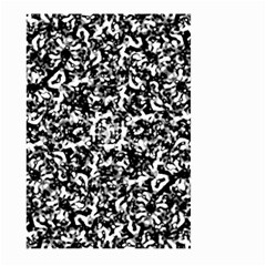 Black And White Abstract Texture Large Garden Flag (two Sides) by dflcprints