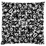 Black And White Abstract Texture Large Cushion Case (Two Sides) Front