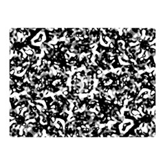 Black And White Abstract Texture Double Sided Flano Blanket (mini)  by dflcprints