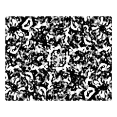 Black And White Abstract Texture Double Sided Flano Blanket (large)  by dflcprints