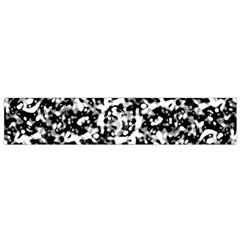 Black And White Abstract Texture Small Flano Scarf by dflcprints