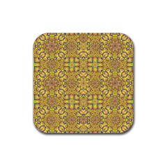 Forest Rainbow  Wood And Festive Soul Rubber Coaster (square)  by pepitasart