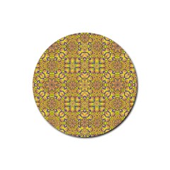 Forest Rainbow  Wood And Festive Soul Rubber Coaster (round)  by pepitasart