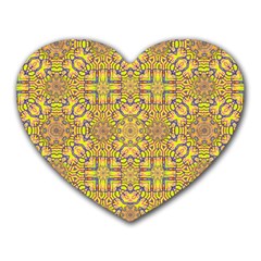 Forest Rainbow  Wood And Festive Soul Heart Mousepads by pepitasart