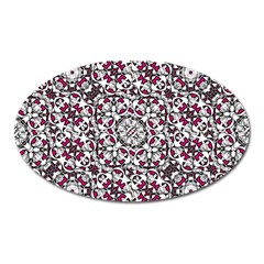 Boho Bold Vibrant Ornate Pattern Oval Magnet by dflcprints