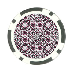 Boho Bold Vibrant Ornate Pattern Poker Chip Card Guard by dflcprints