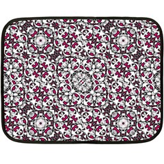 Boho Bold Vibrant Ornate Pattern Fleece Blanket (mini) by dflcprints