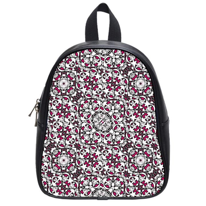 Boho Bold Vibrant Ornate Pattern School Bag (Small)