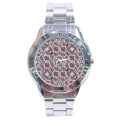 Boho Bold Vibrant Ornate Pattern Stainless Steel Analogue Watch by dflcprints