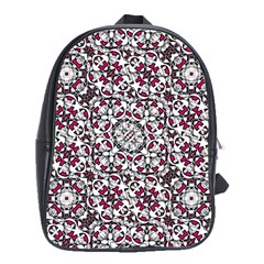 Boho Bold Vibrant Ornate Pattern School Bag (xl) by dflcprints