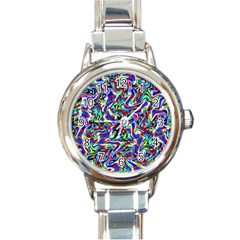 Pattern-10 Round Italian Charm Watch