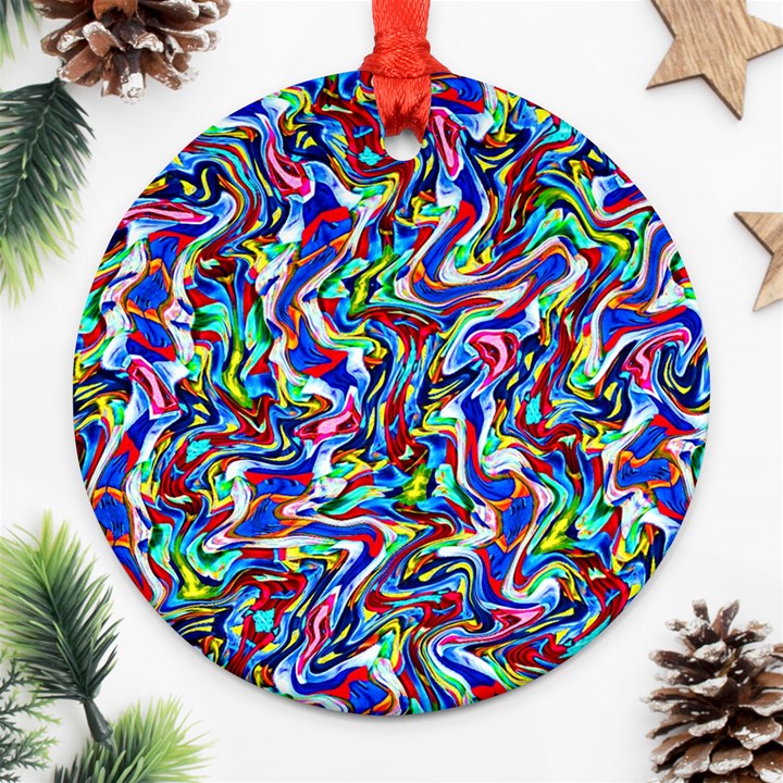 Pattern-10 Round Ornament (Two Sides)