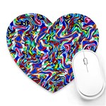 Pattern-10 Heart Mousepads Front