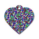 Pattern-10 Dog Tag Heart (One Side) Front