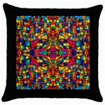 P 786 Throw Pillow Case (Black) Front