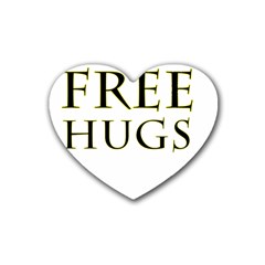 Freehugs Heart Coaster (4 Pack)  by cypryanus