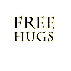 Freehugs Shower Curtain 48  X 72  (small)  by cypryanus