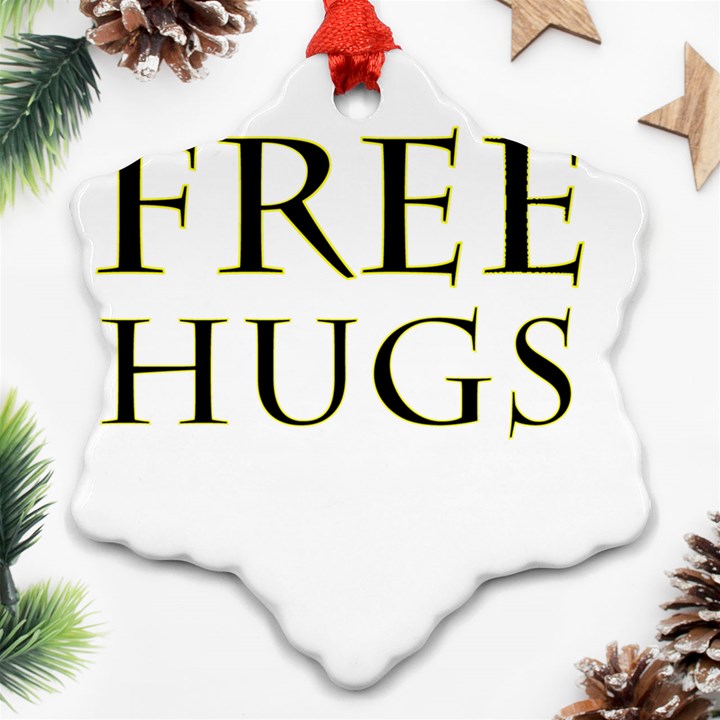 Freehugs Ornament (Snowflake)