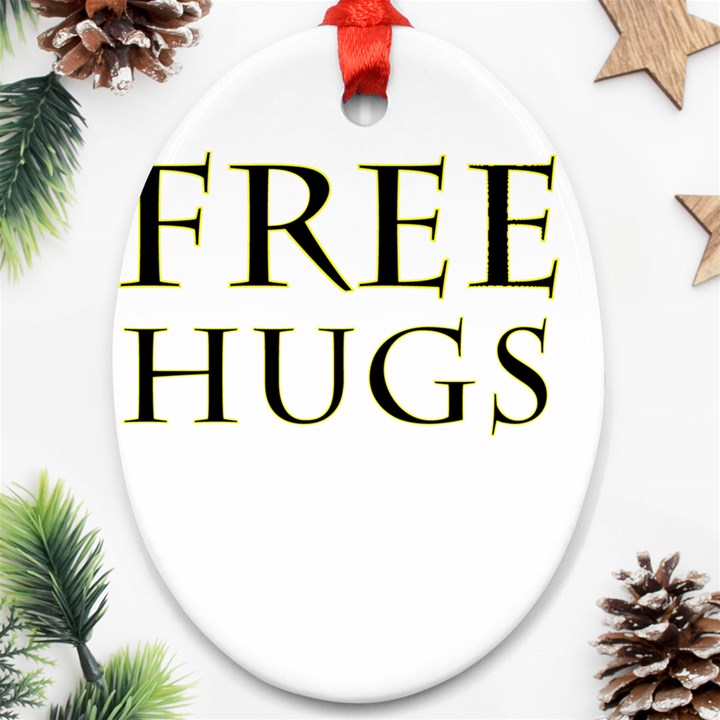 Freehugs Ornament (Oval)