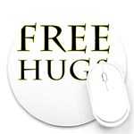 Freehugs Round Mousepads Front