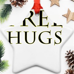 Freehugs Star Ornament (two Sides)