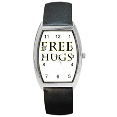 Freehugs Barrel Style Metal Watch by cypryanus