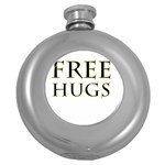 Freehugs Round Hip Flask (5 oz) Front