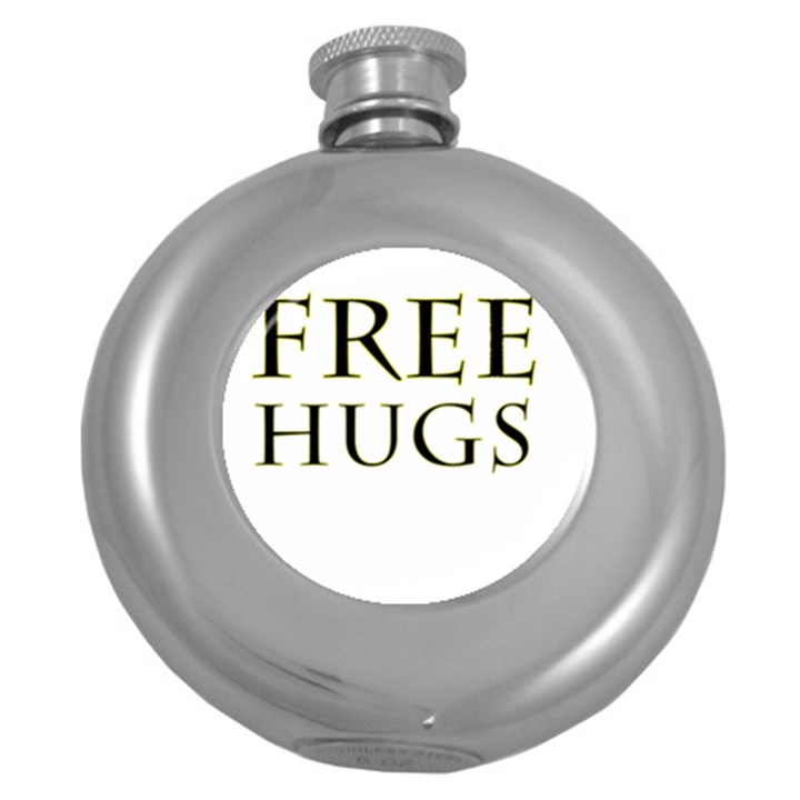 Freehugs Round Hip Flask (5 oz)