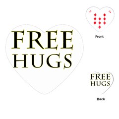 Freehugs Playing Cards (heart)  by cypryanus