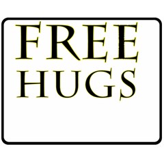 Freehugs Double Sided Fleece Blanket (medium)  by cypryanus