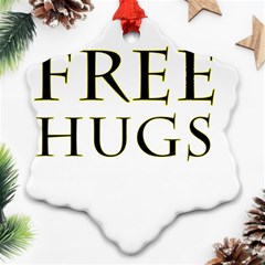 Freehugs Ornament (snowflake) by cypryanus