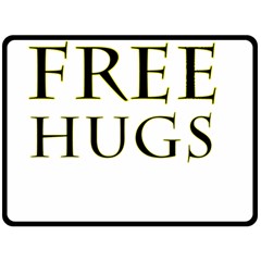 Freehugs Double Sided Fleece Blanket (large)  by cypryanus