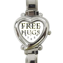 Freehugs Heart Italian Charm Watch by cypryanus