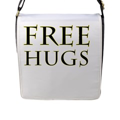 Freehugs Flap Messenger Bag (l)  by cypryanus