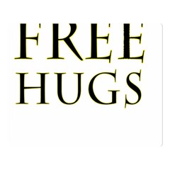 Freehugs Double Sided Flano Blanket (large)  by cypryanus