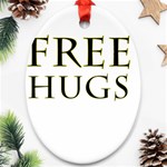 Freehugs Ornament (Oval) Front