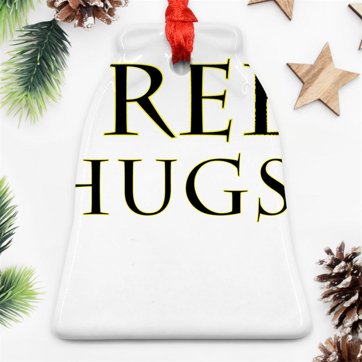 Freehugs Bell Ornament (Two Sides)