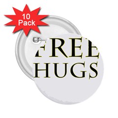 Freehugs 2 25  Buttons (10 Pack)  by cypryanus