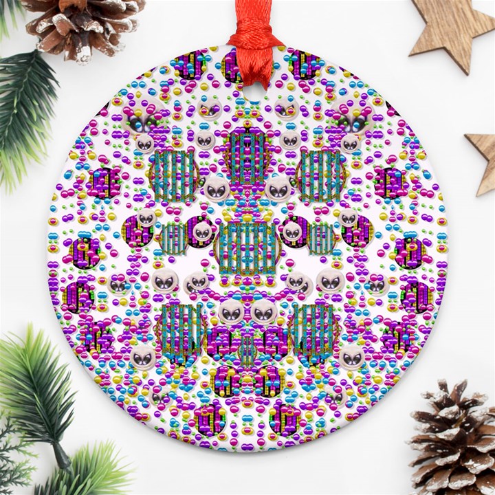 Alien Sweet As Candy Ornament (Round)