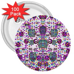 Alien Sweet As Candy 3  Buttons (100 Pack)  by pepitasart