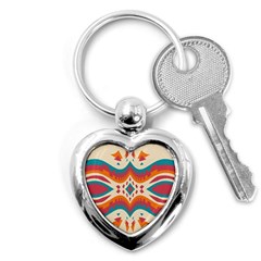 Symmetric Distorted Shapes                              Key Chain (heart) by LalyLauraFLM