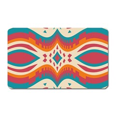 Symmetric Distorted Shapes                              Magnet (rectangular) by LalyLauraFLM