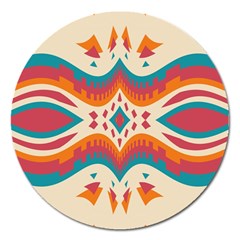 Symmetric Distorted Shapes                              Magnet 5  (round) by LalyLauraFLM