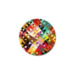 Colorful shapes                               Golf Ball Marker (4 pack) Front